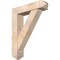 Ekena Millwork Traditional Arts and Crafts Smooth Bracket w/ Offset Brace, Douglas Fir, 7 1/2"W x 32"D x 40"H BKT0806X32X40TRA03SDF - alternate 1
